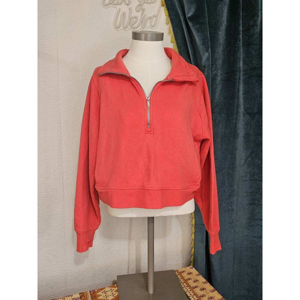 Target Red Half-Zip Pullover Sweatshirt
